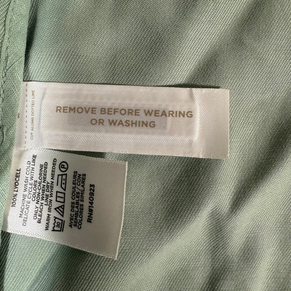 LOFT Utility Jacket Lightweight Cropped Drawstring Waist Green Petite MP $119 - Picture 6 of 11